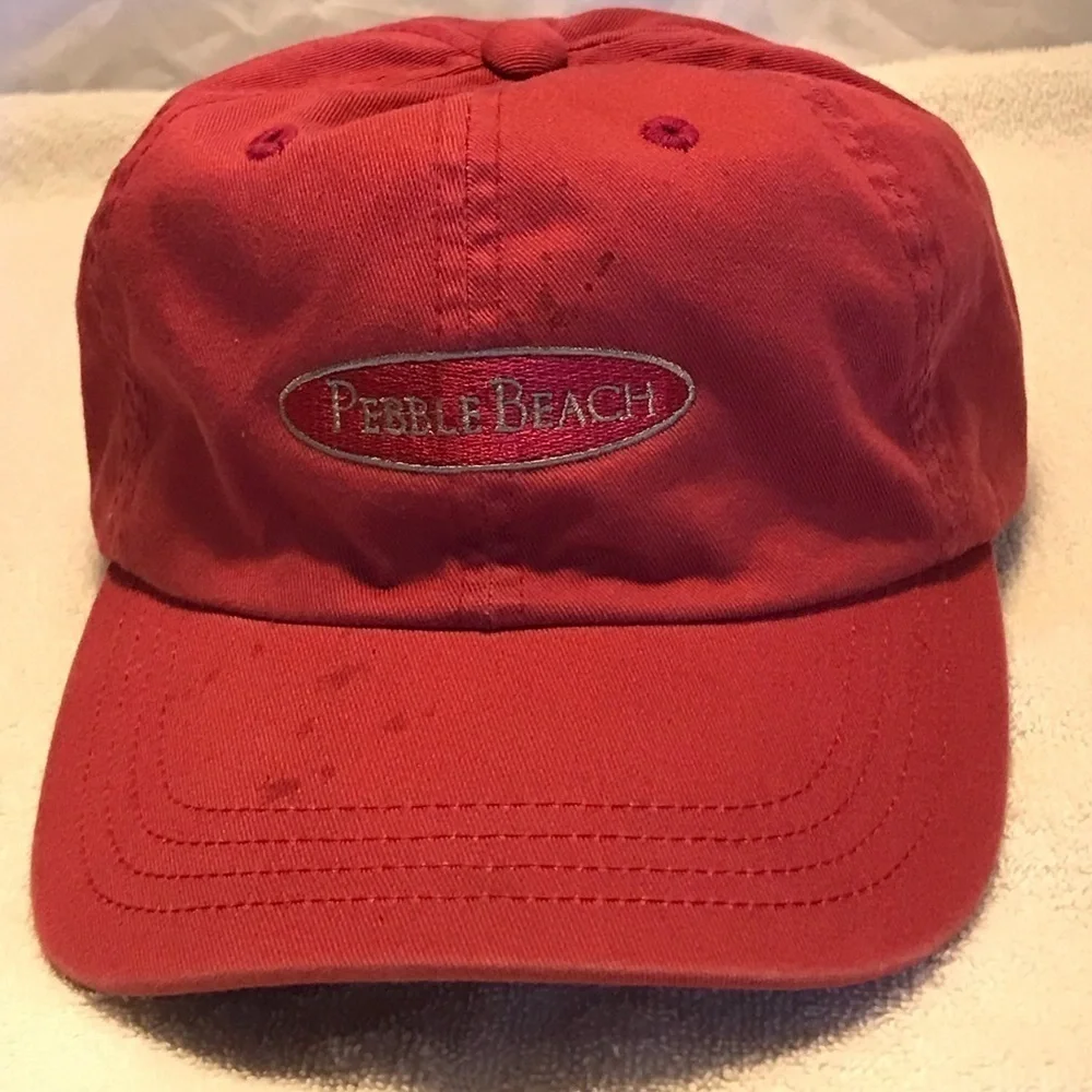 Imperial Pebble Beach Adjustable Maroon Golf Cap
